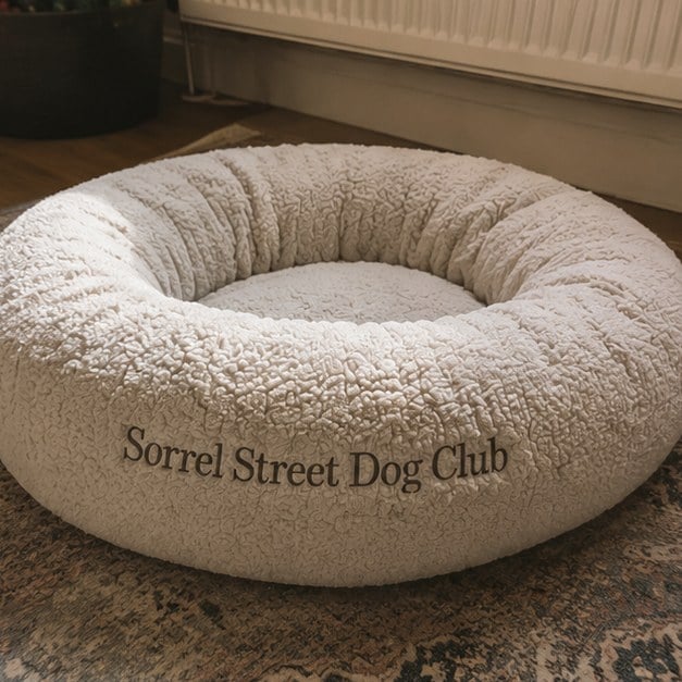 Personalized dog beds - customer photo